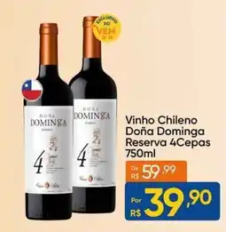 Atacado Vem Vinho Chileno Doña Dominga Reserva 4Cepas oferta