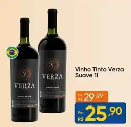 Atacado Vem Vinho Tinto Verza Suave 1l oferta