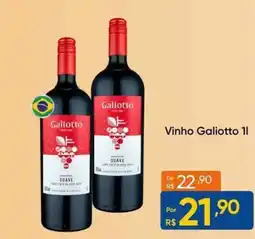 Atacado Vem Vinho Galiotto 1l oferta