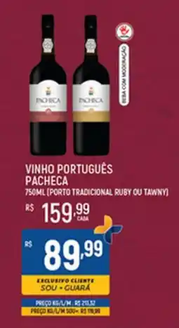 Supermercado Guará vinho português pacheca oferta