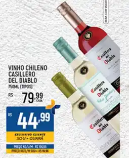 Supermercado Guará Vinho chileno casillero del diablo oferta