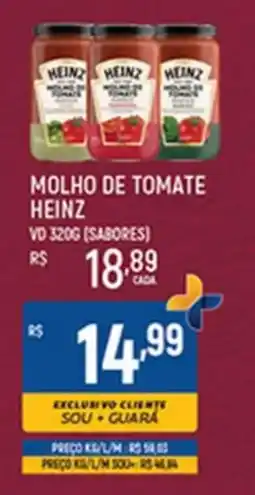 Supermercado Guará molho de tomate heinz oferta