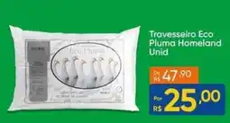 Atacado Vem Travesseiro eco pluma homeland unid oferta