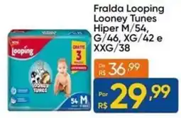 Atacado Vem Fralda looping looney tunes hiper oferta