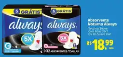 Mix Mateus Absorvente Noturno Always oferta