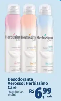 Mix Mateus Desodorante Aerossol Herbíssimo Care oferta