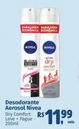 Mix Mateus Desodorante Aerosol Nivea Dry Comfort Leve + Pague oferta