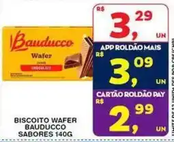 Roldão Biscoito wafer bauducco sabores oferta