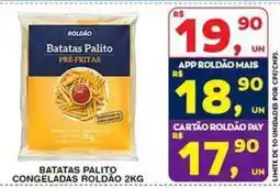 Roldão batatas palito pré-fritas oferta