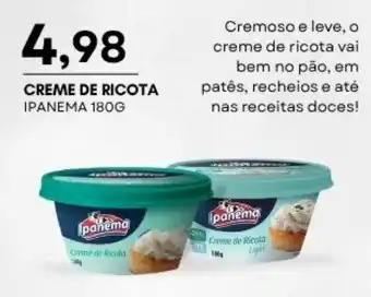 Mercadão Atacadista Creme de ricota ipanema oferta