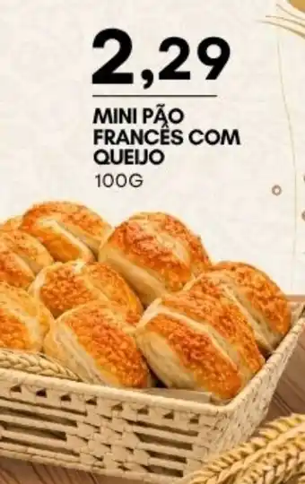 Mercadão Atacadista mini pão francês com queijo oferta