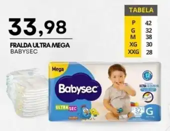 Mercadão Atacadista Fralda ultra mega babysec oferta