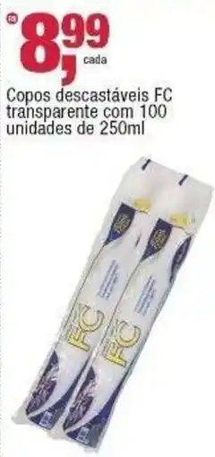 Frangolândia Copos descartáveis fc transparente oferta