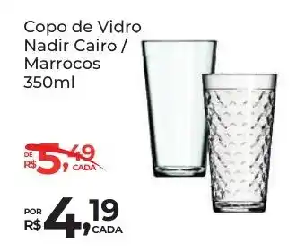 Super Luna Copo de Vidro Nadir Cairo / Marrocos oferta