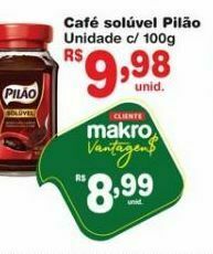 Carrefour Café solúvel pilão oferta
