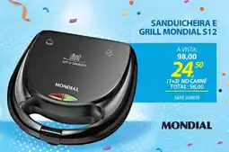 Lojas Cem Sanduicheira e grill mondial s12 oferta