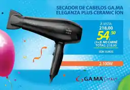 Lojas Cem Secador de cabelos ga.ma eleganza plus ceramic íon oferta