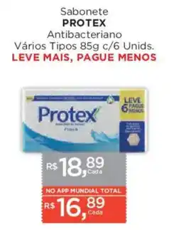 Supermercados Mundial Sabonete protex antibacteriano oferta