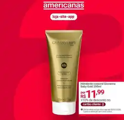 Lojas Americanas Giovanna baby - hidratante corporal oferta