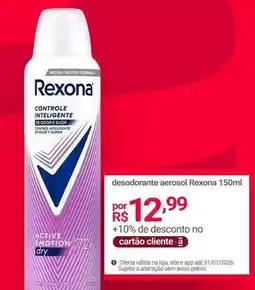 Lojas Americanas Rexona - desodorante aerosol oferta