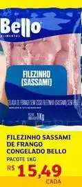 Assaí Atacadista Bello - filezinho sassami de frango congelado oferta
