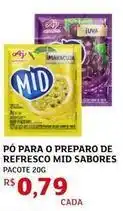 Assaí Atacadista Mid - po para o preparo de refresco sabores oferta