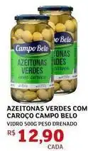 Assaí Atacadista Campo belo - azeitonas verdes com caroço oferta
