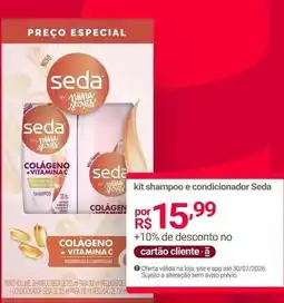 Lojas Americanas Seda - kit shampoo e condicionador oferta