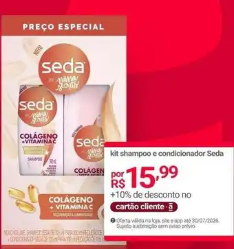 Seda - kit shampoo e condicionador