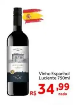 Shibata Supermercados Vinho Espanhol Luciente oferta