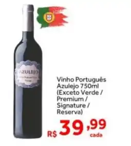 Shibata Supermercados Vinho Português Azulejo (Exceto Verde / Premium/ Signature/ Reserva) oferta