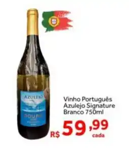 Shibata Supermercados Vinho Português Azulejo Signature Branco oferta