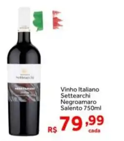 Shibata Supermercados Vinho Italiano Settearchi Negroamaro Salento oferta
