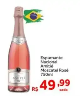 Shibata Supermercados Espumante Nacional Amitié Moscatel Rosé oferta