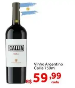 Shibata Supermercados Vinho Argentino Callia oferta