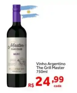 Shibata Supermercados Vinho Argentino The Grill Master oferta