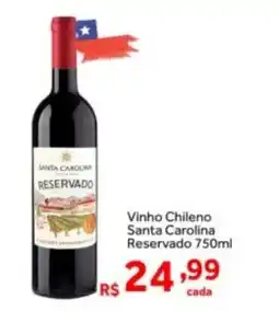 Shibata Supermercados Vinho Chileno Santa Carolina Reservado oferta