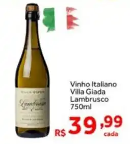 Shibata Supermercados Vinho Italiano Villa Giada Lambrusco oferta