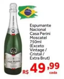 Shibata Supermercados Espumante Nacional Casa Perini Moscatel (Exceto Vintage/ Cristal/ Extra Brut) oferta