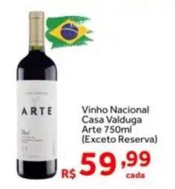 Shibata Supermercados Vinho Nacional Casa Valduga Arte (Exceto Reserva) oferta