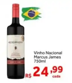 Shibata Supermercados Vinho Nacional Marcus James oferta