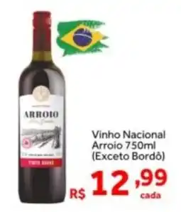 Shibata Supermercados Vinho Nacional Arroio (Exceto Bordô) oferta