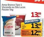 Tenda Atacado Visconde - arroz branco tipo 1 oferta