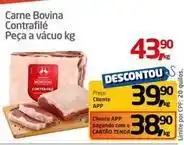Tenda Atacado Bovina - carne bovina contrafilé peça a vácuo oferta