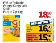 Tenda Atacado Sadia - filé de peito de frango congelado oferta
