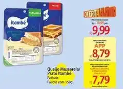 Atacadão Itambe - queijo mussarela/ prato oferta