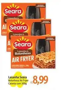 Atacadão Seara - lasanha bolonhesa air fryer oferta
