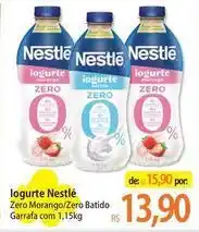 Atacadão Nestlé - iogurte zero morango/zero batido garrafa com oferta