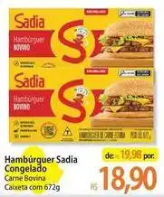 Atacadão Sadia - hambúrguer congelado oferta