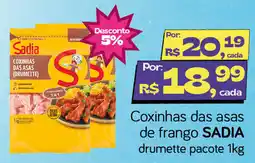 Cometa Supermercados Coxinhas das asas de frango sadia drumette oferta